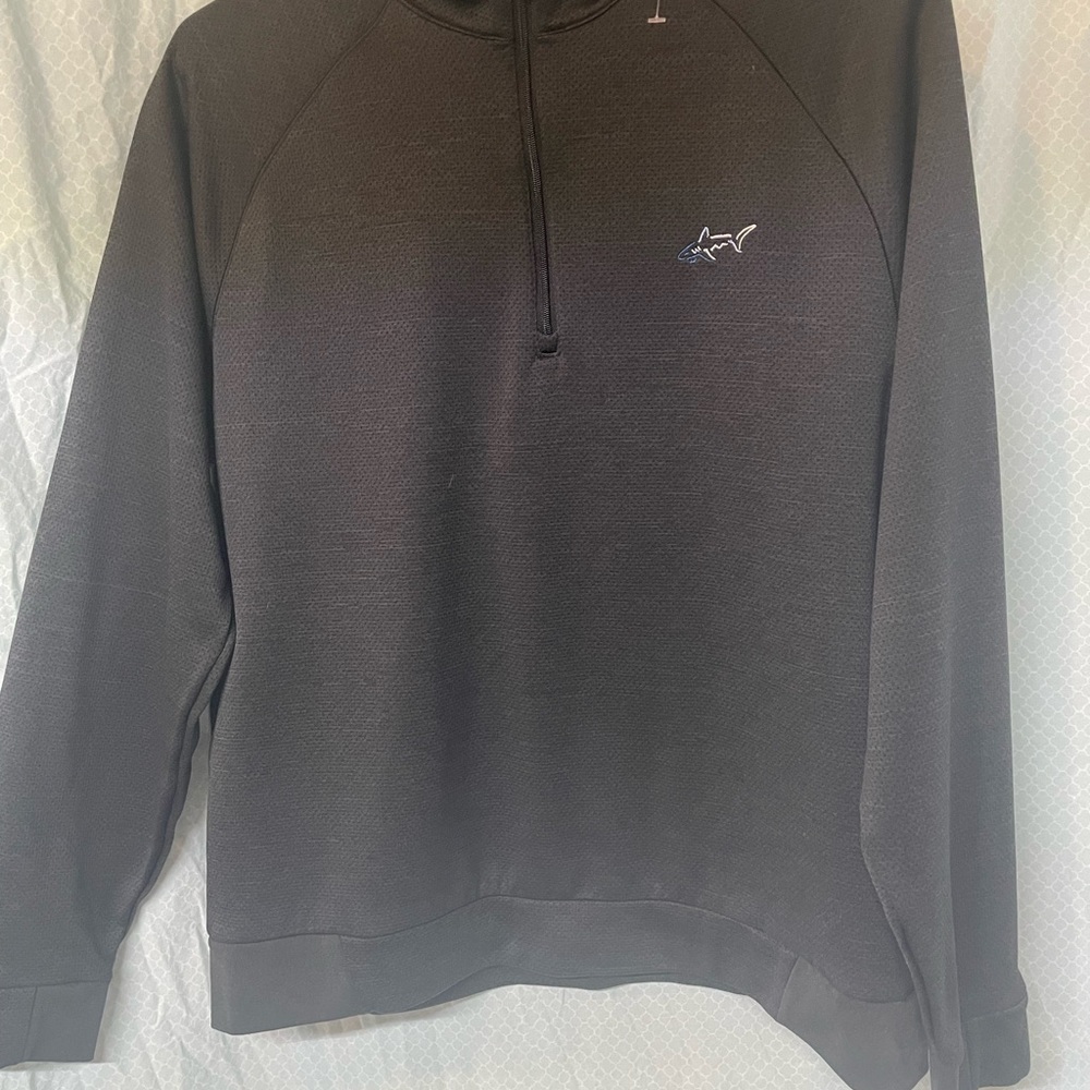 Greg Norman Collection Black Zip-Up Sweater